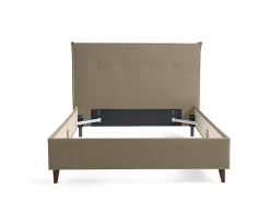 Best Mobilier Dali - cadre de lit - 160x200 - en velours -