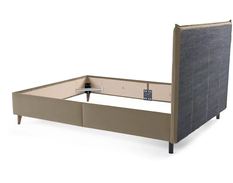 Best Mobilier Dali - cadre de lit - 160x200 - en velours -