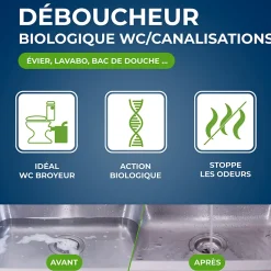 Starwax Déboucheur biologique 1L sans acide sans soude Hot
