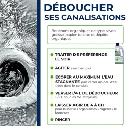 Starwax Déboucheur biologique 1L sans acide sans soude Hot