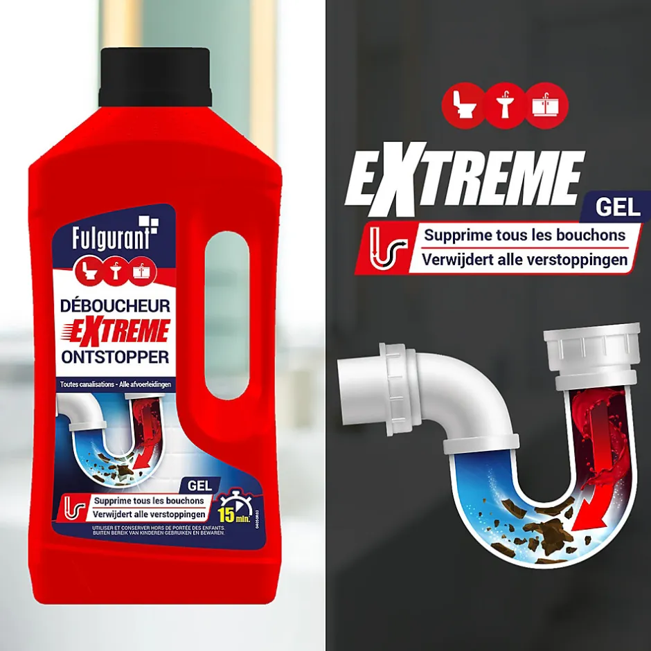 Déboucheur canalisation Fulgurant 1L