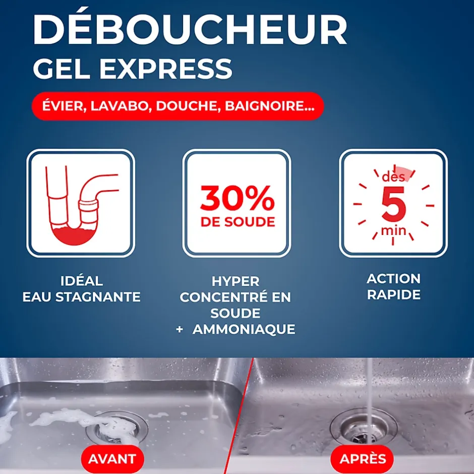 Starwax Déboucheur express canalisations 1L New