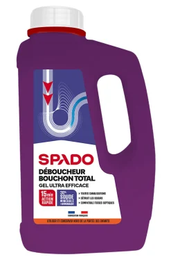 Spado Déboucheur gel cuisine et salle de bain 1L