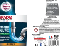 Spado Déboucheur gel cuisine et salle de bain 1L