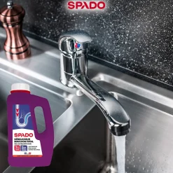 Spado Déboucheur gel cuisine et salle de bain 1L