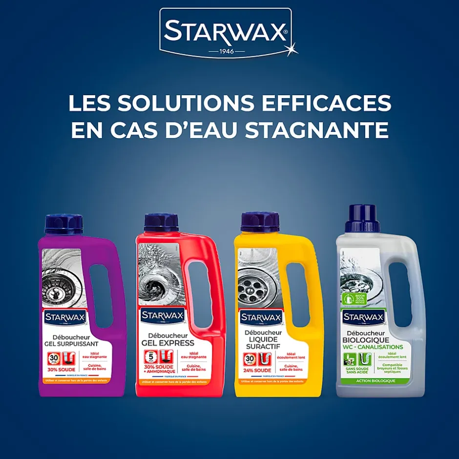 Starwax Déboucheur liquide de soude suractif 1L Clearance