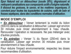 Epur Déboucheur soude pour canalisations 1L Sale
