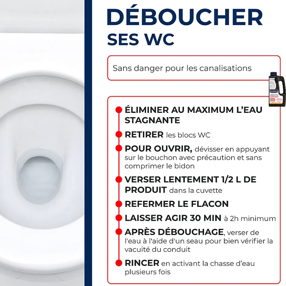 Starwax Déboucheur spécial WC avec javel 1L Online