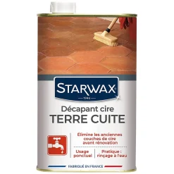 Starwax Décapant cire tomettes et terres cuites 1L
