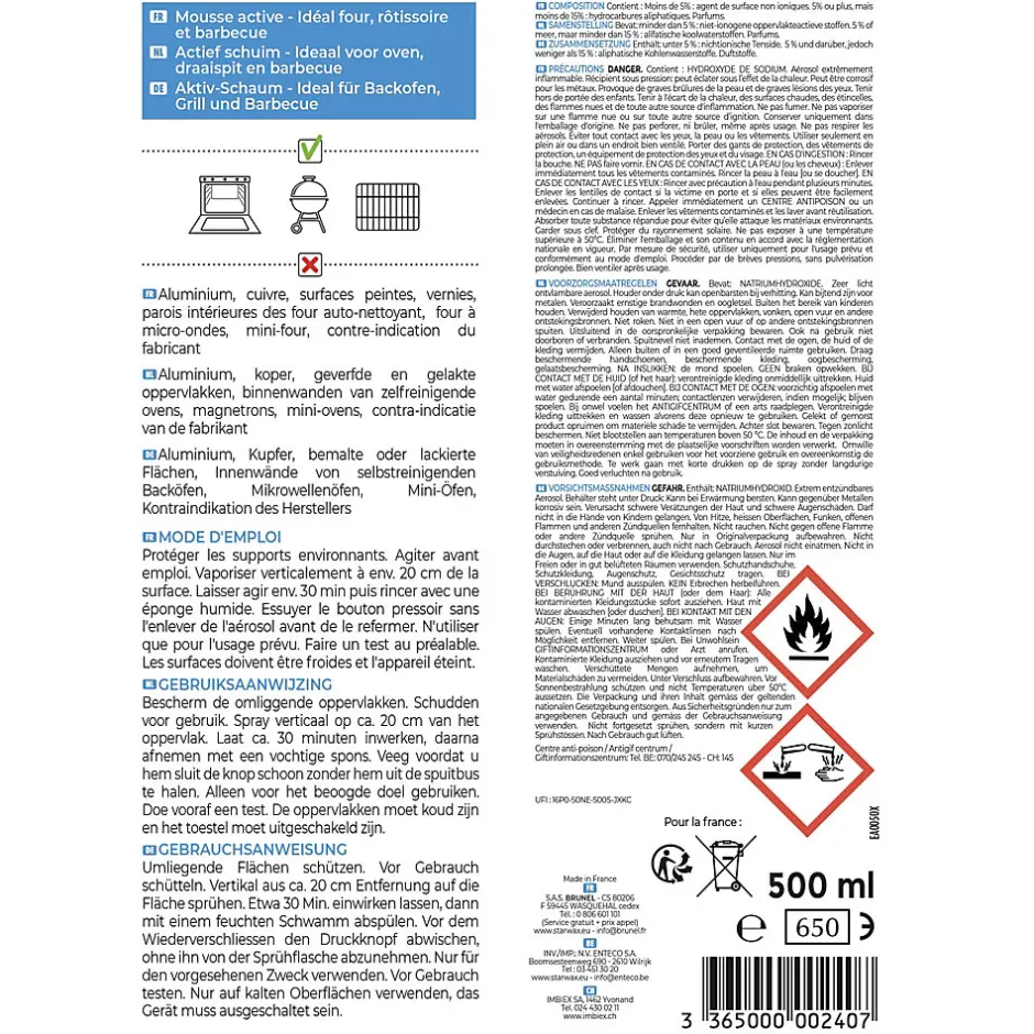 Starwax Décapant four et accessoires 500 ml Best