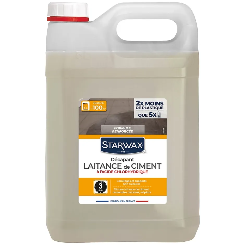 Starwax Décapant laitance de ciment carrelages 5L Sale