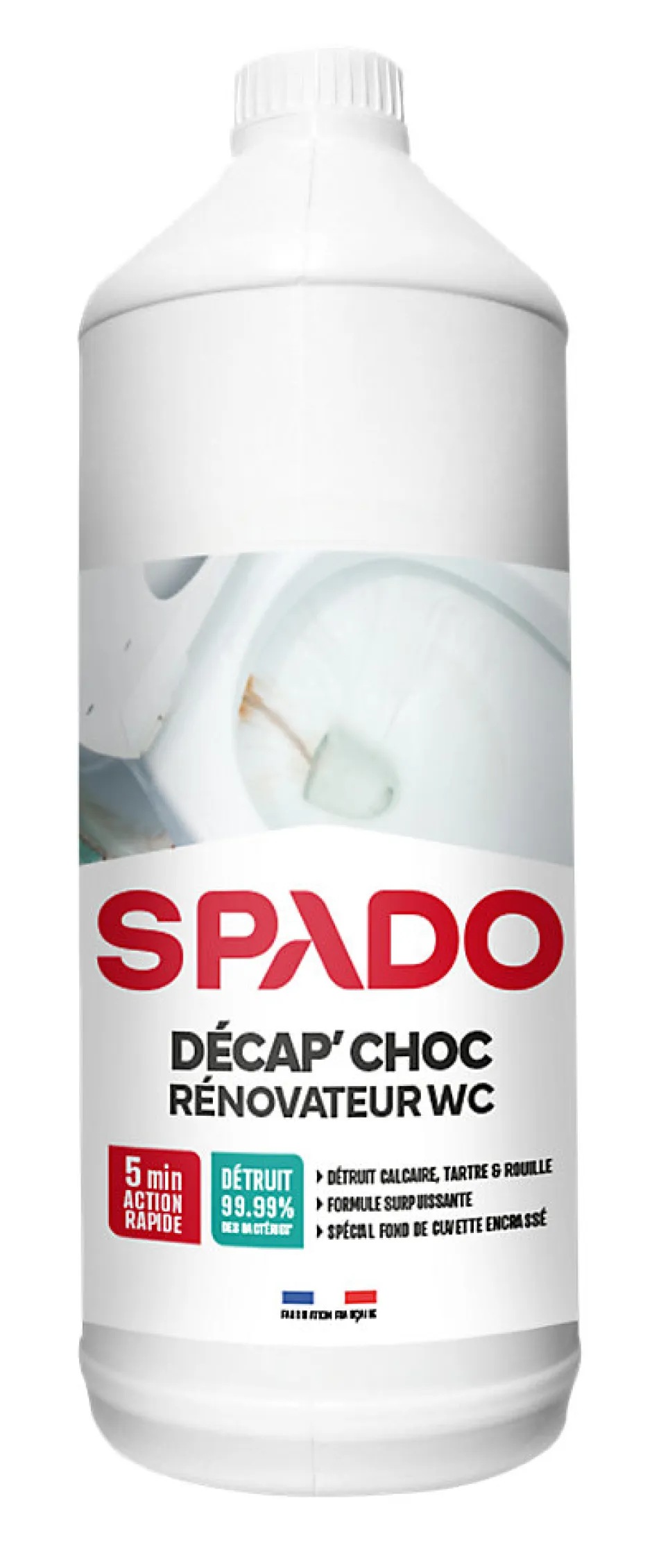 Spado Décapant rénovateur WC-toilettes-fonds de cuvette 1L