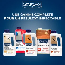 Starwax Décapant sans rinçage avant rénovation sols intérieurs 1L