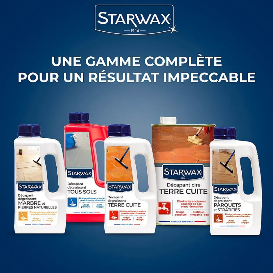 Starwax Décapant sans rinçage marbre et pierres naturelles 1L Best