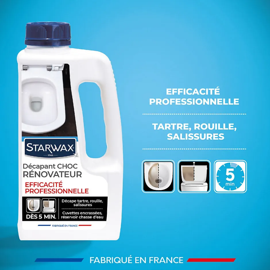 Starwax Décapant WC choc rénovateur 1L