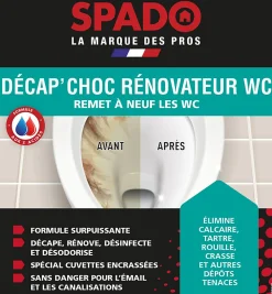Spado Décap'choc rénovateur pour WC 3L
