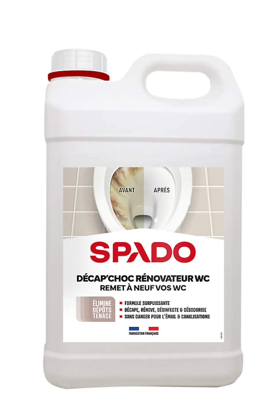 Spado Décap'choc rénovateur pour WC 3L