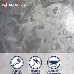 Metaltop Derochant Galva Aluminium Chrome Béton - 5 L - Métaltop Outlet