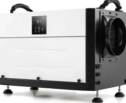 Giantex Deshumidificateur d Air Industriel 73,5L/Jour, Panneau de Contrôle, 20%-90% Humidité, 2 Méthodes Drainage Blanc Best