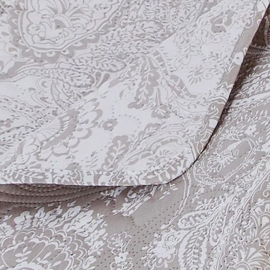 Atmosphera Dessus de lit 260 x 240 cm + 2 Taies 60 x 60 cm "Marie" - Lin