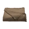 Dessus de lit gaze de coton (270x250 cm - Marron chocolat)