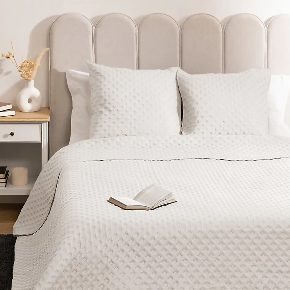 Atmosphera Créateur D'Intérieur Dessus de lit Kalia 240x260cm blanc - Atmosphera Outlet