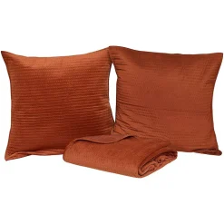 Atmosphera Créateur D'Intérieur Dessus de lit Lilou terracotta 260x240cm - Atmosphera