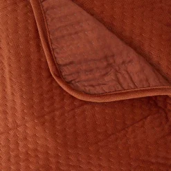 Atmosphera Créateur D'Intérieur Dessus de lit Lilou terracotta 260x240cm - Atmosphera
