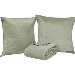 Atmosphera Créateur D'Intérieur Dessus de lit Lilou vert céladon 260x240cm - Atmosphera