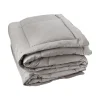Toison d'Or Dessus de lit matelassé peau de pêche Oekotex (220x240 cm - Gris clair)