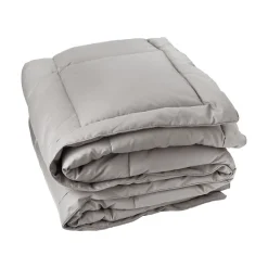 Toison d'Or Dessus de lit matelassé peau de pêche Oekotex (220x240 cm - Gris clair)