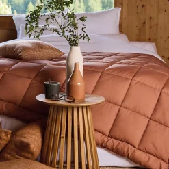 Toison d'Or Dessus de lit matelassé peau de pêche Oekotex (220x240 cm - Terracotta) Best