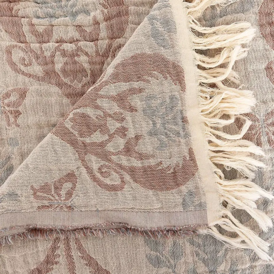 Atmosphera Créateur D'Intérieur Dessus de lit Mirohia beige et bleu 260x240cm - Atmosphera Sale
