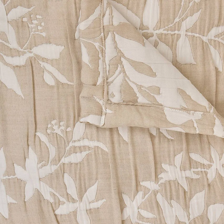 Atmosphera Créateur D'Intérieur Dessus de lit Nuvia beige lin 260x240cm - Atmosphera