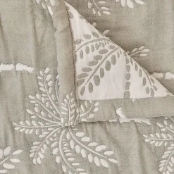 Atmosphera Créateur D'Intérieur Dessus de lit Nuvia vert céladon 260x240cm - Atmosphera