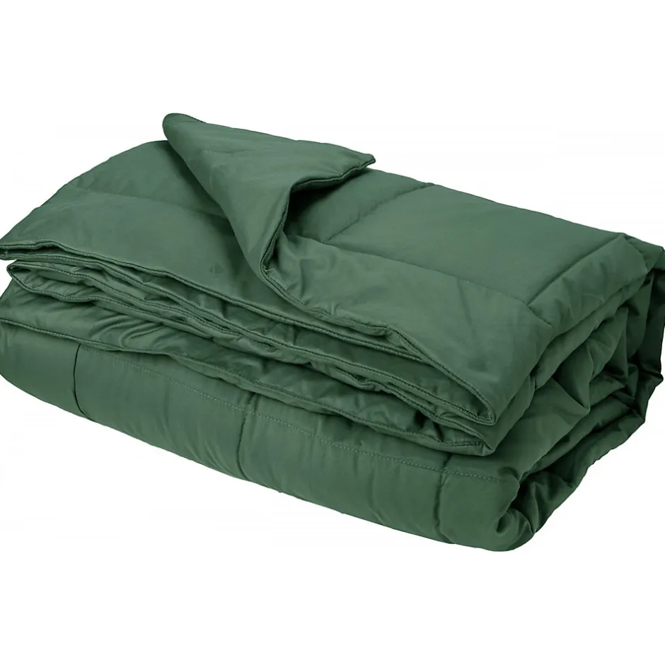 Linnea Dessus de lit polyester microfibre 260x240 cm LAZY vert argile