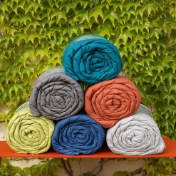 Linnea Dessus de lit polyester microfibre 260x240 cm LAZY vert argile