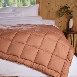 Linnea Dessus de lit polyester microfibre 260x240 cm LAZY orange ocre