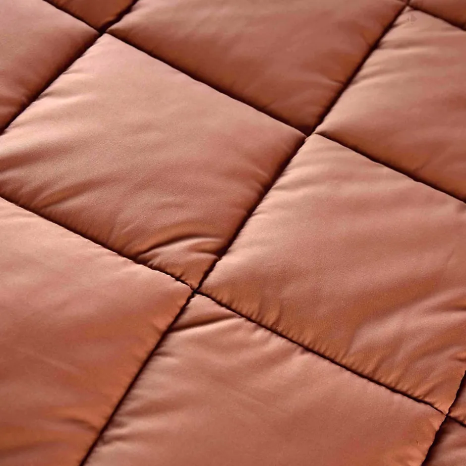 Linnea Dessus de lit polyester microfibre 260x240 cm LAZY orange ocre