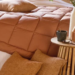 Linnea Dessus de lit polyester microfibre 160x240 cm LAZY orange ocre