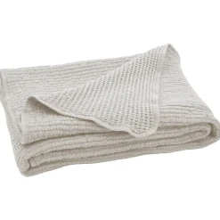 Linnea Dessus de lit réversible 270x250 cm JAIPUR en coton beige craie New