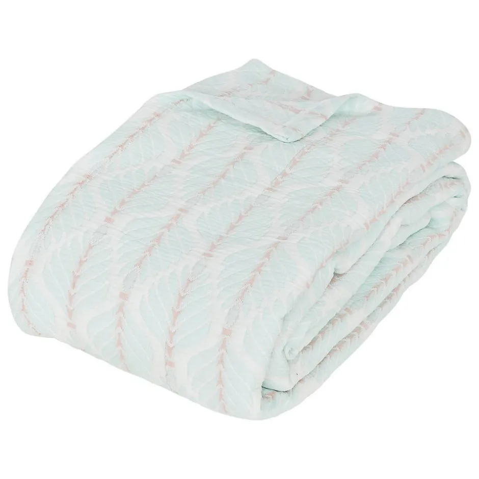 Atmosphera Créateur D'Intérieur Dessus de lit Wild jacquard bleu clair 240x260cm - Atmosphera