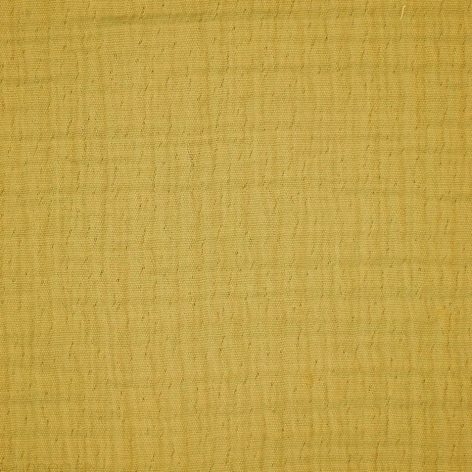 Linnea Dessus de lit 230x250 cm BREHAT 100% gaze de coton jaune miel