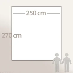 Linnea Dessus de lit 270x250 cm en coton lavé SEVILLE gris bronze Online