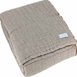 Linnea Dessus de lit 270x250 cm en coton lavé SEVILLE gris bronze Online