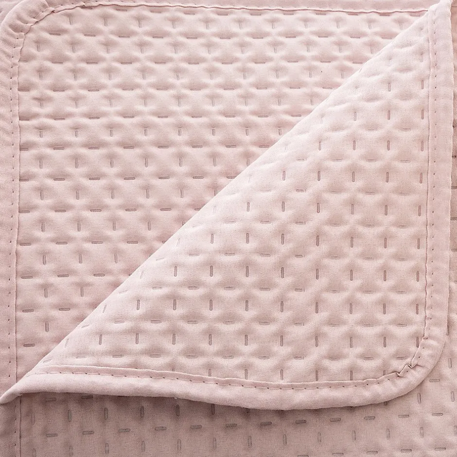 Atmosphera Créateur D'Intérieur Dessus de lit 240x260 Dolce rose + 2 taies Hot