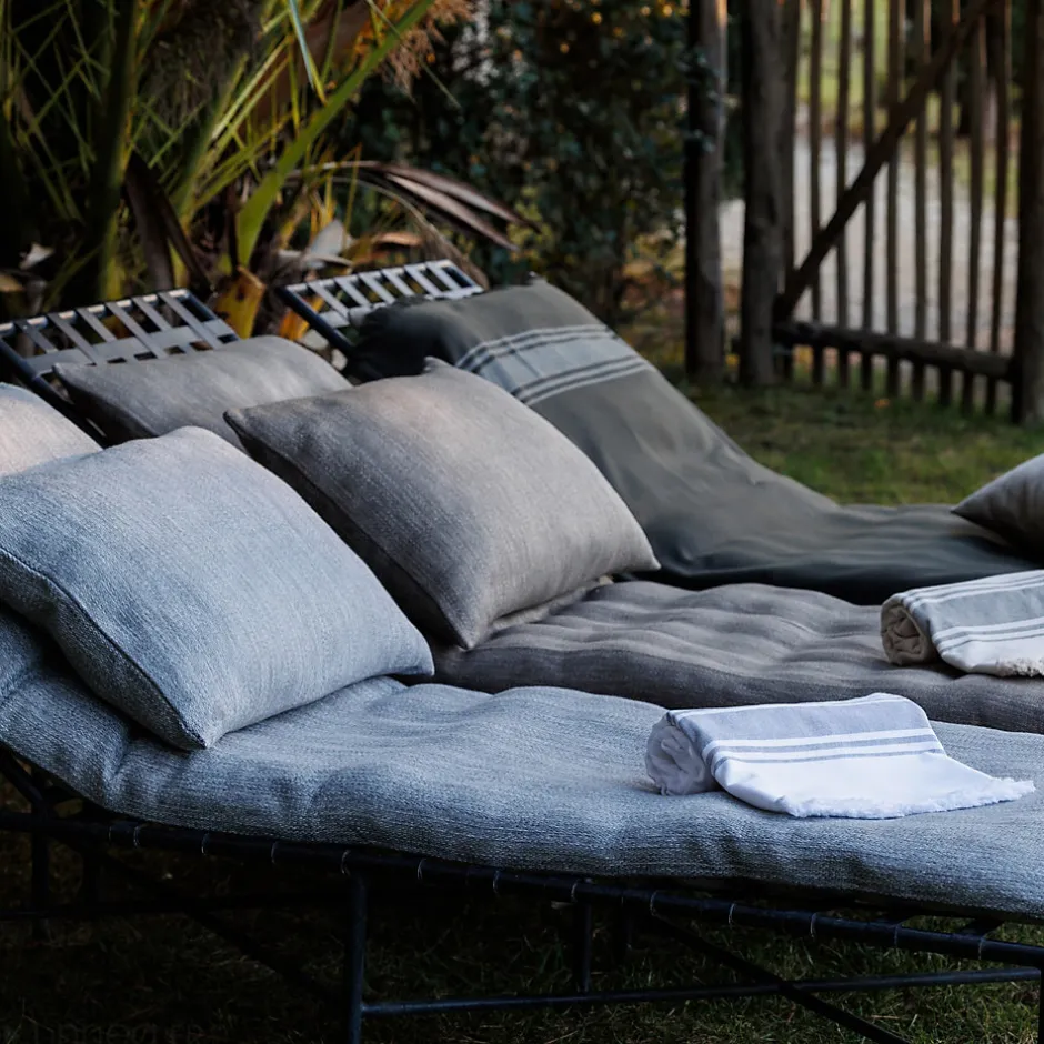 Linnea Dessus de lit ZAGORA pur coton 250 g/m² 180x240 cm beige ficelle
