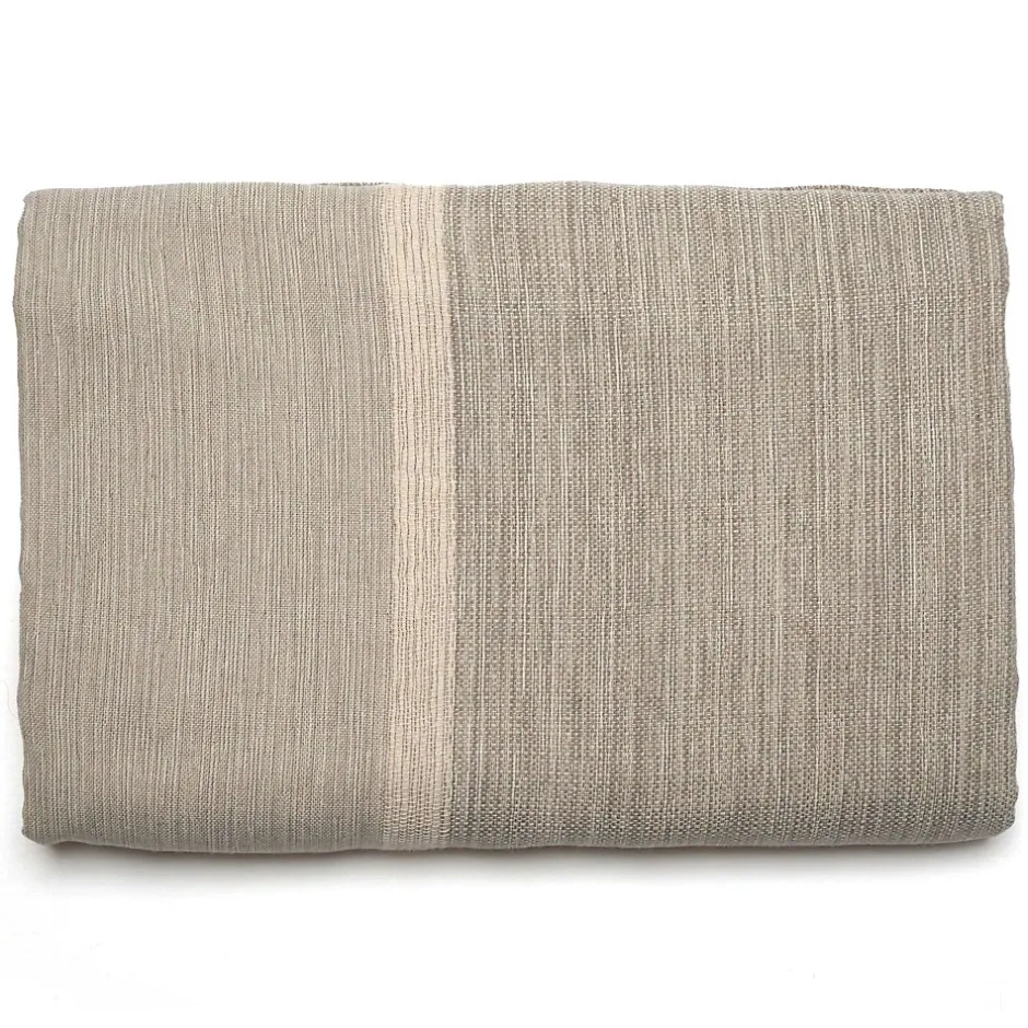 Linnea Dessus de lit ZAGORA pur coton 250 g/m² 260x240 cm beige ficelle Clearance