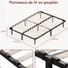 Teeno Dewinner Sommier à Lattes sur Pieds, Lit 2x13 Lattes, 7 Pieds Inclus, 140x200CM Discount