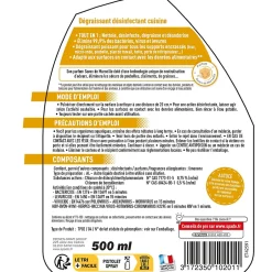 Spado Dégraissant désinfectant cuisine 500ml Best
